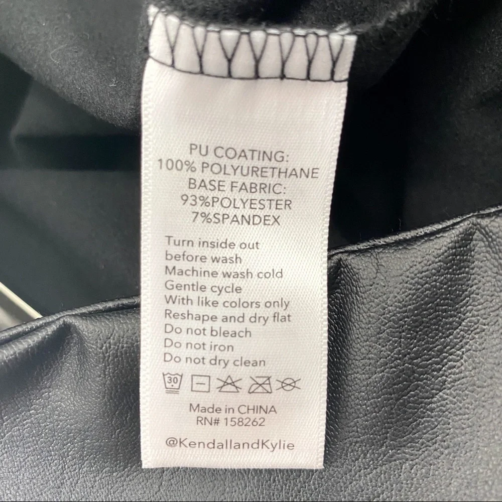 Kendall + Kylie Black Faux Leather Leggings - Picture 10 of 10